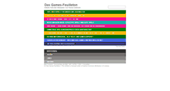 Desktop Screenshot of games-feuilleton.de